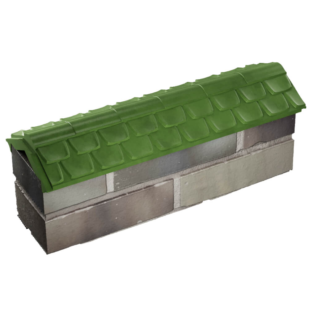 Парапет Zking Эльбрус Зеленый с посадкой на 0.5 кирпича (130мм) в Сыктывкаре фото